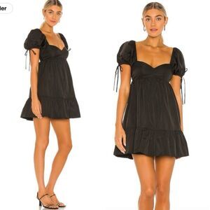 Amanda Uprichard Sicily Mini Black Dress Size XS